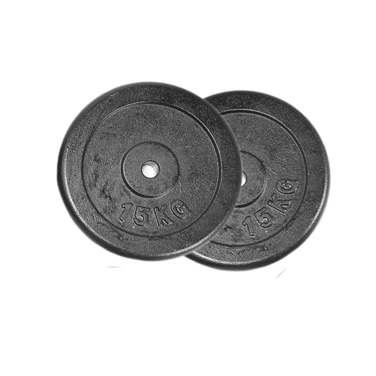 Viktskivor Metall 25 mm. 2 x 15 kg