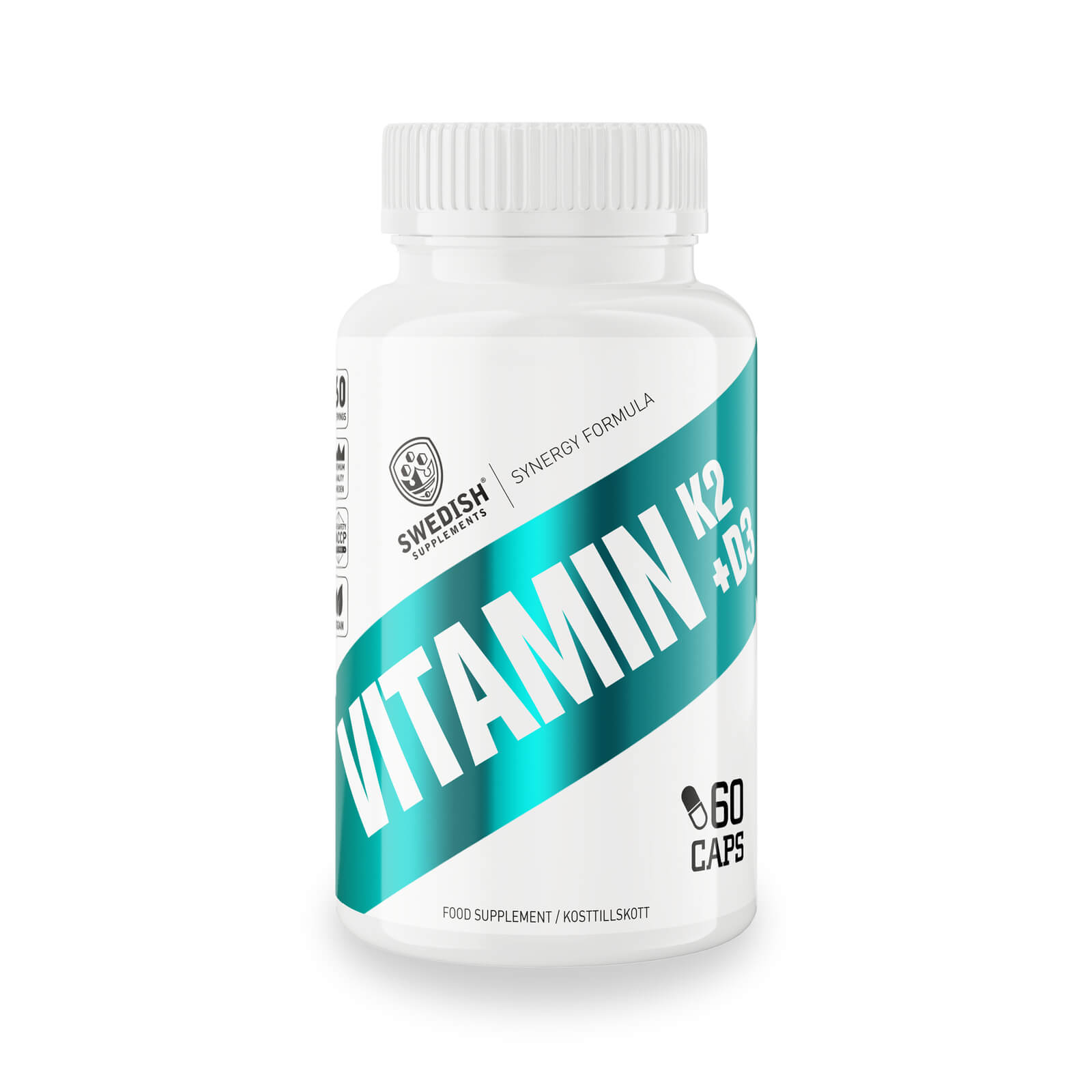 Kolla in Vitamin K2+D3, 60 kapslar, Swedish Supplements hos SportGymButiken.se