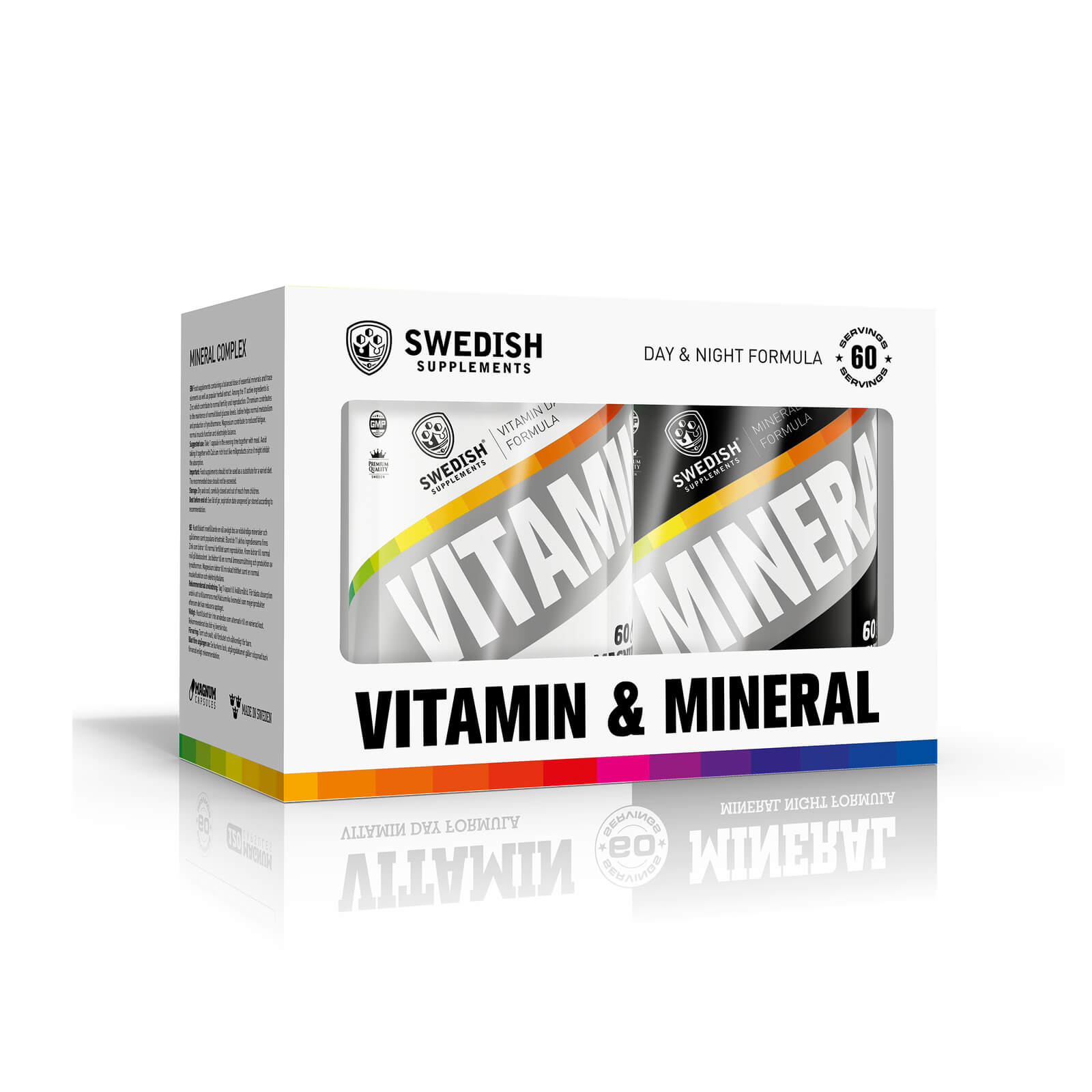 Vitamin & Mineral Complex, 2 x 60 kapslar, Swedish Supplements