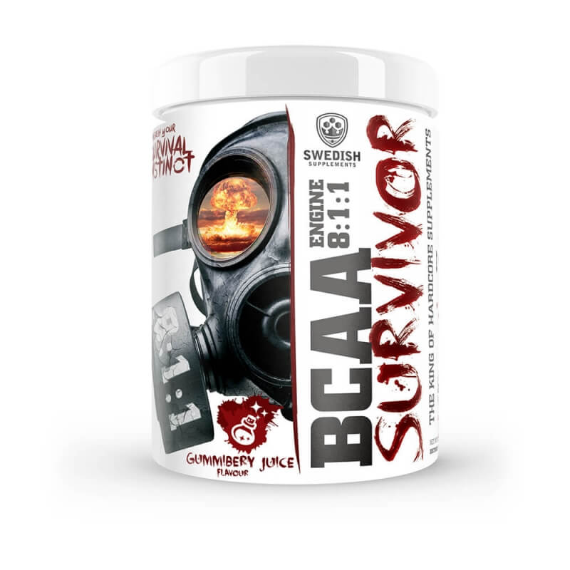 Kolla in BCAA Survivor 8.1.1, 400 g, Swedish Supplements hos SportGymButiken.se