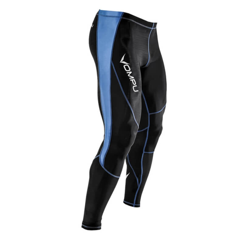 Kolla in Multisport Compression Tights, steel blue, OMPU hos SportGymButiken.se