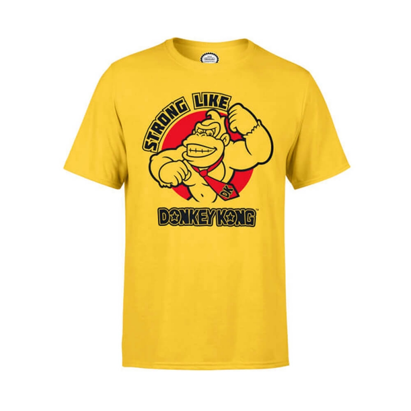 Kolla in Strong Like Donkey Kong T-Shirt, yellow, Nintendo hos SportGymButiken.s