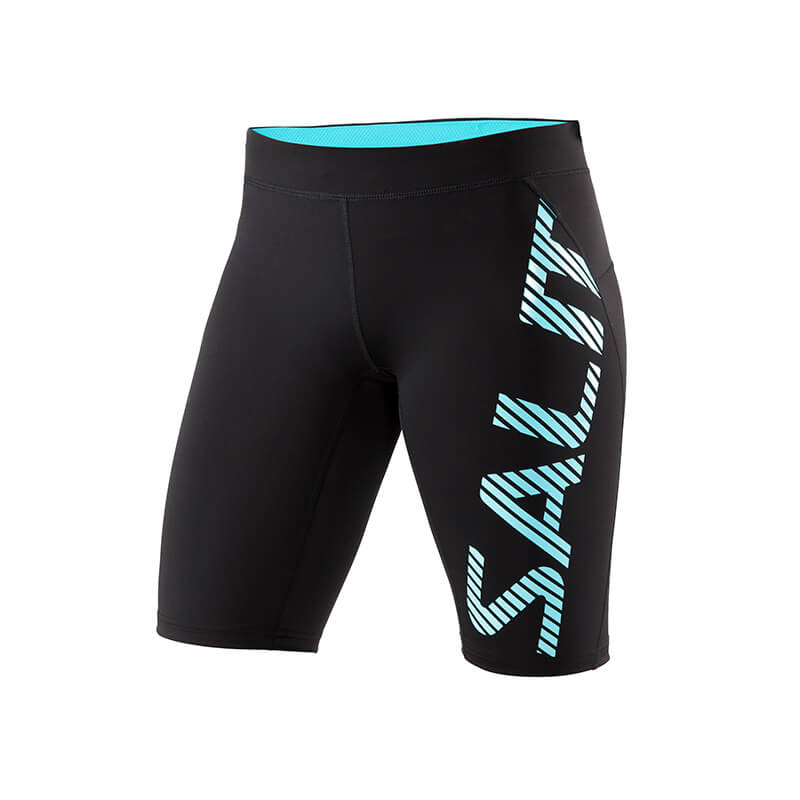 Kolla in Run Power Tights Women, black/turquoise, Salming Sports hos SportGymBut