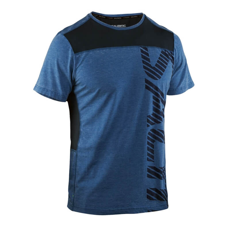 Kolla in Run Legend Tee Men, blue mist melange, Salming Sports hos SportGymButik