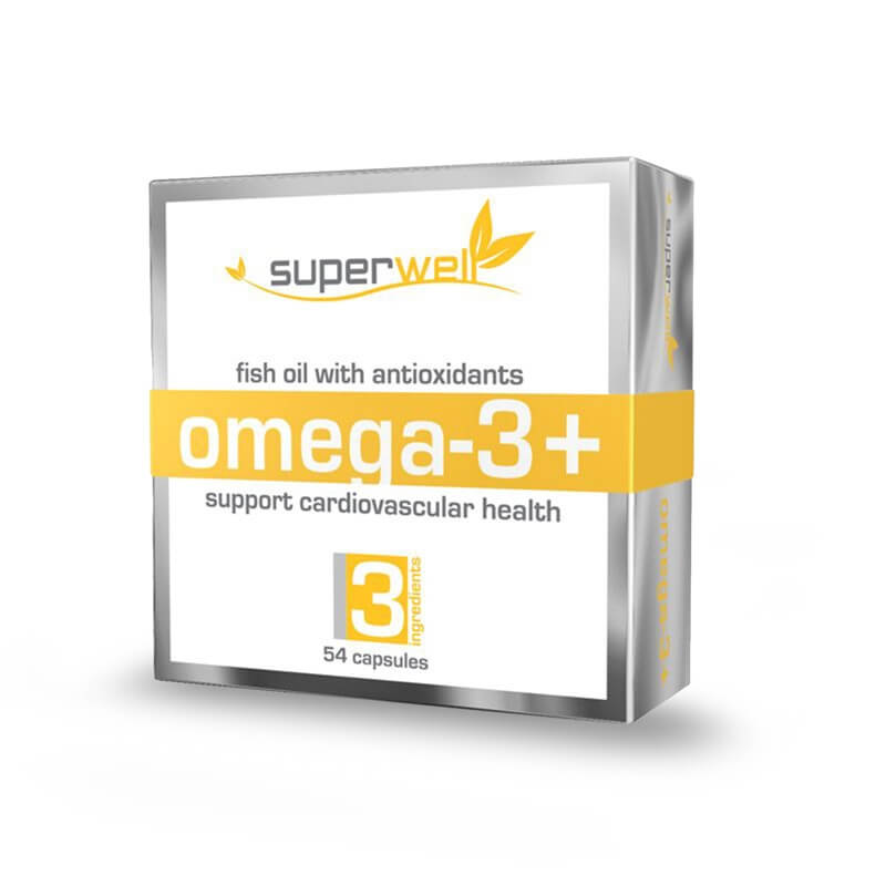 Kolla in Omega-3, 54 kapslar, Superwell hos SportGymButiken.se