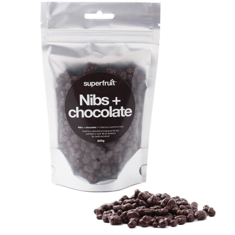Kolla in Cacao Nibs, Superfruit 200 g   hos SportGymButiken.se