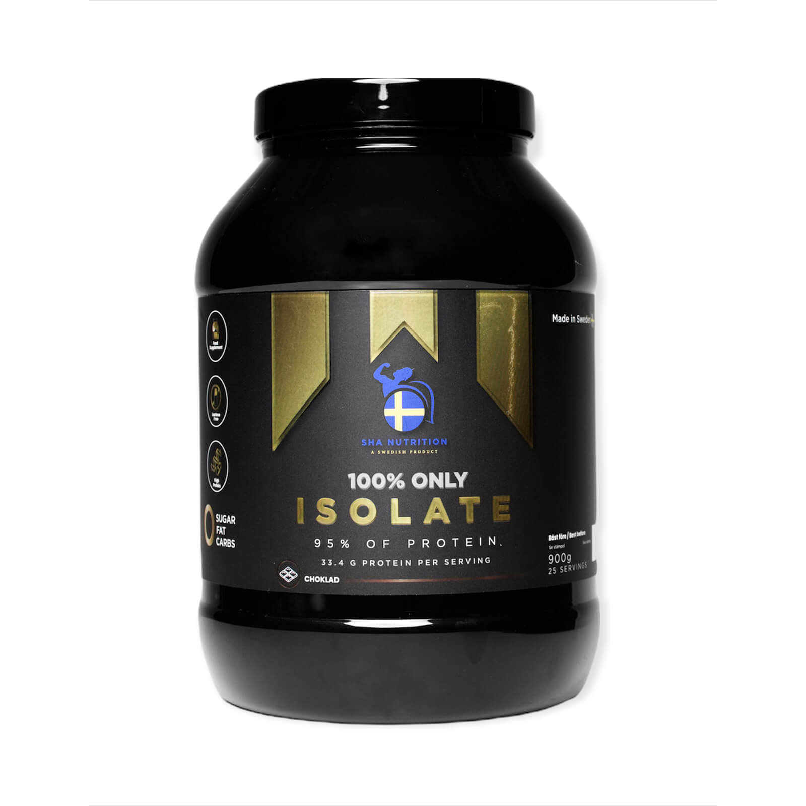 Kolla in 100 % Only Isolate, 900 g, SHA Nutrition hos SportGymButiken.se