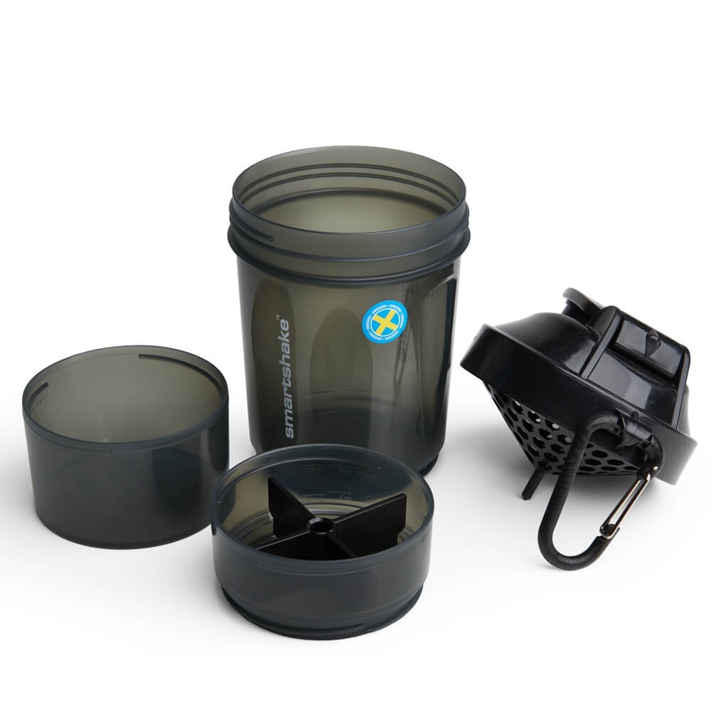 Alternativ bild 1 för Smartshake O2GO 600ML - Gunsmoke Black 1 st