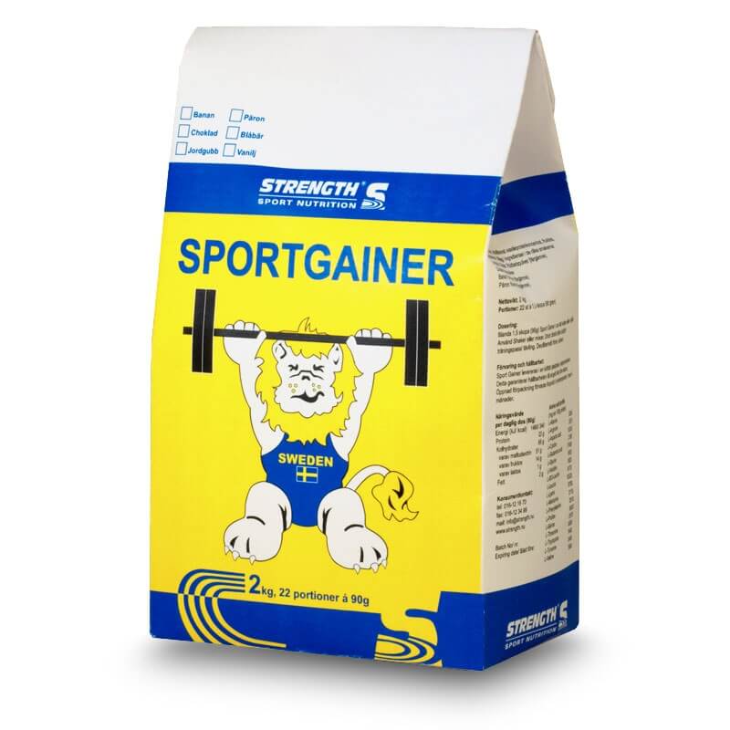 Kolla in Sport Gainer, Strenght, 2 kg hos SportGymButiken.se