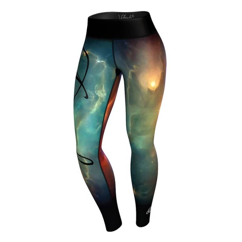 Kolla in Nebula Leggings, turquoise/orange, Anarchy hos SportGymButiken.se