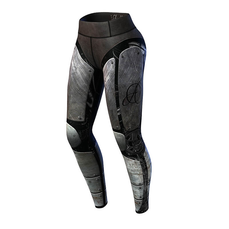 Cybersteam Leggings, black/gray, Anarchy