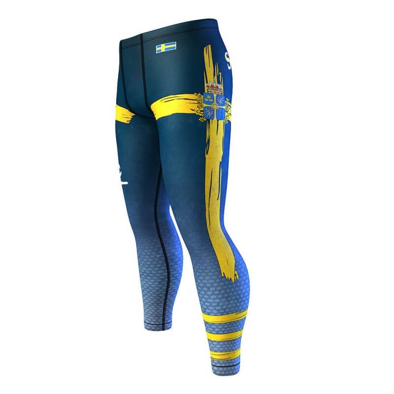 Kolla in Legion Mens Tights, blue/yellow, Anarchy hos SportGymButiken.se