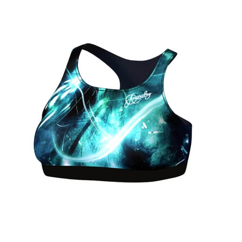 Kolla in Quantum Sports Bra, black/turquoise, Anarchy hos SportGymButiken.se