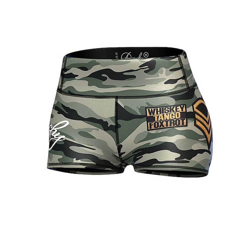 Kolla in Commando Hotpants, green/mixed, Anarchy Apparel hos SportGymButiken.se