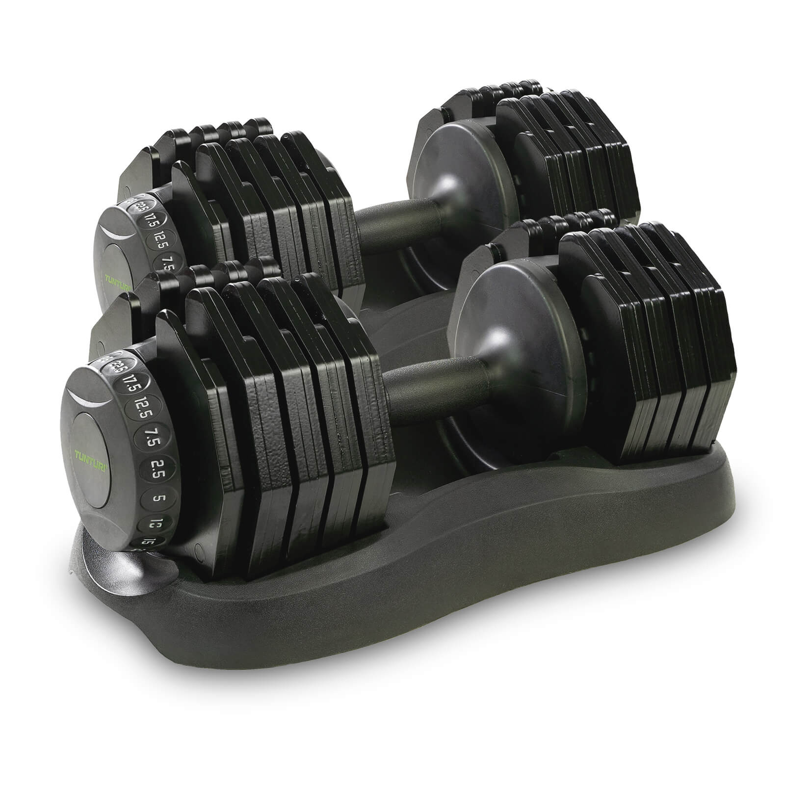 Kolla in Selector Dumbbells 2 x 2.5-25 kg, Tunturi hos SportGymButiken.se