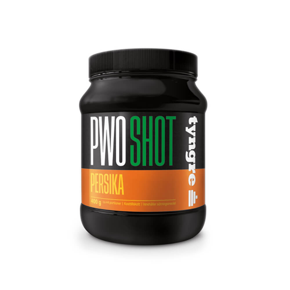 Tyngre PWO Shot, 400 g, Persika