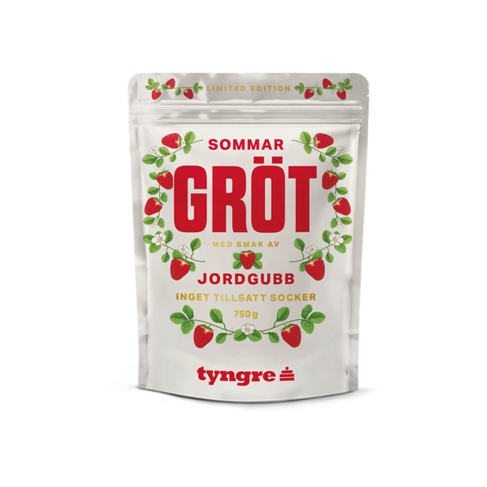 Tyngre Grötmix Mannagrynsgröt, 750 g, Jordgubb