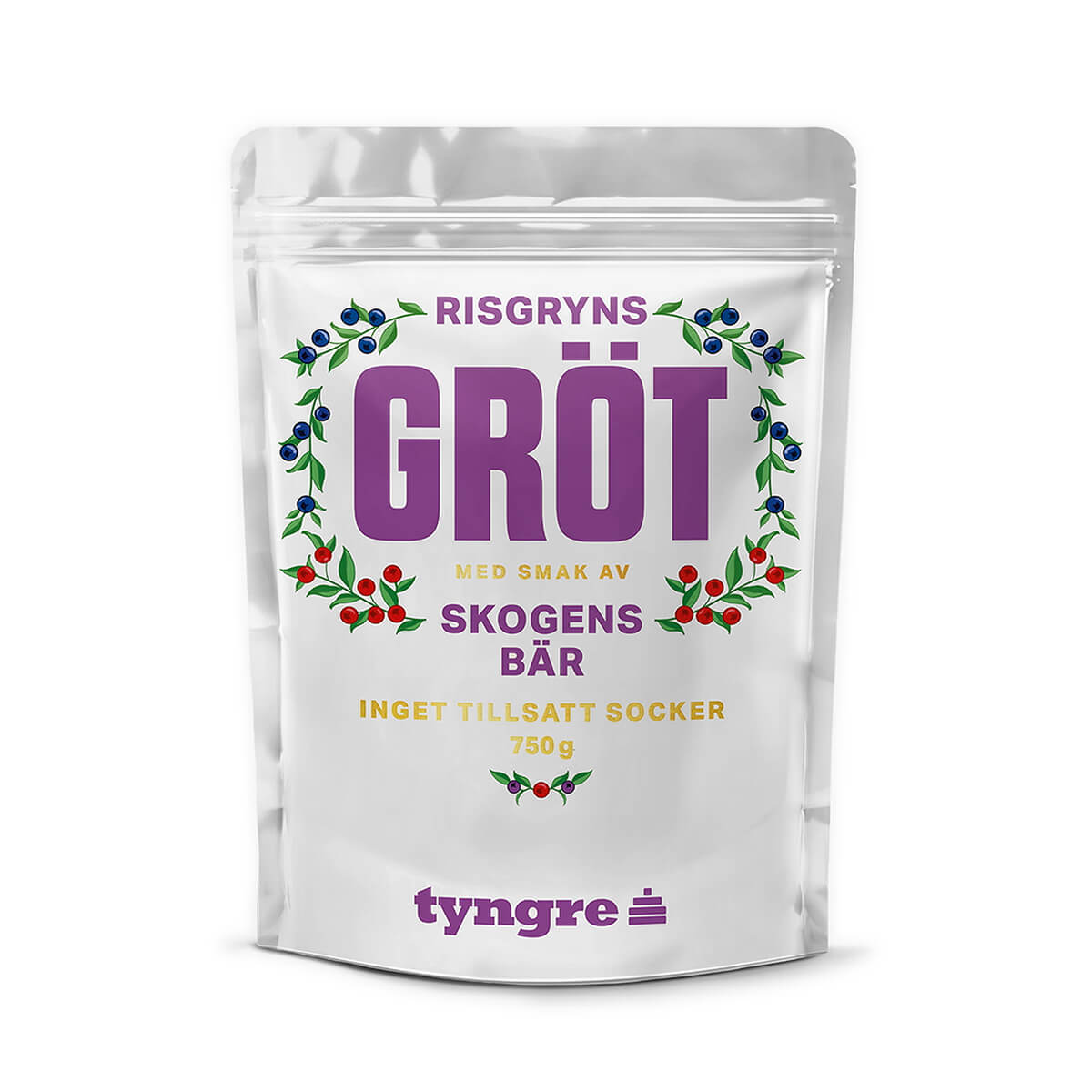 Kolla Tyngre Grötmix, 750 g, Risgrynsgröt, Skogens Bär hos SportGymButiken.se