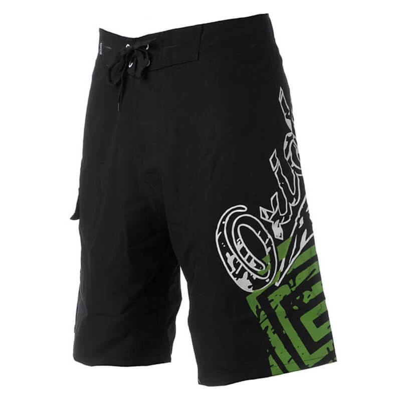 Board Shorts, svart/grön, Oxide