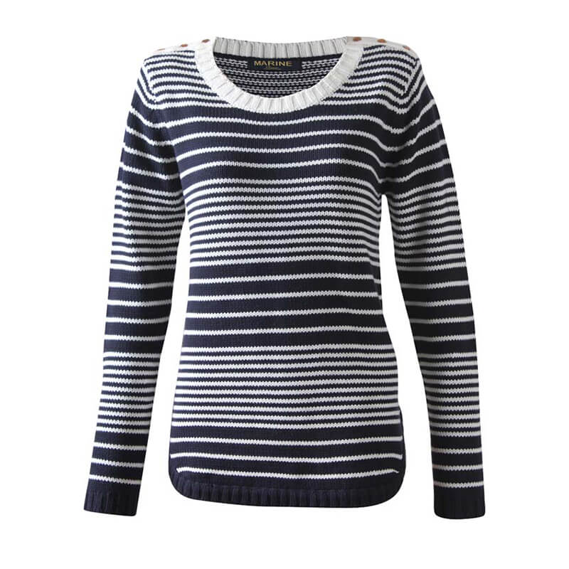 Kolla in Skagen Lady Sweater, navy comb, Marine hos SportGymButiken.se