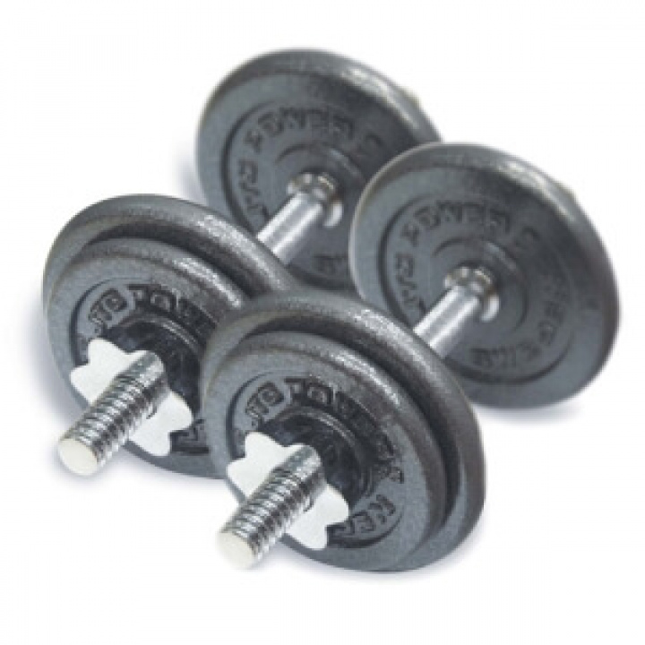 Hantelset 2 x 6,5 kg JTC Power i gruppen Styrka / Hantlar & Kettlebells / Hantlar hos Sportgymbutiken.se (12-253-065-2)