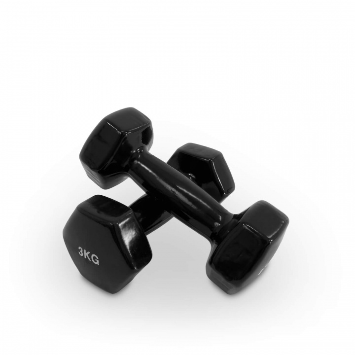 Kolla in Vinylhantel Black, 2 x 3 kg, JTC Power hos SportGymButiken.se