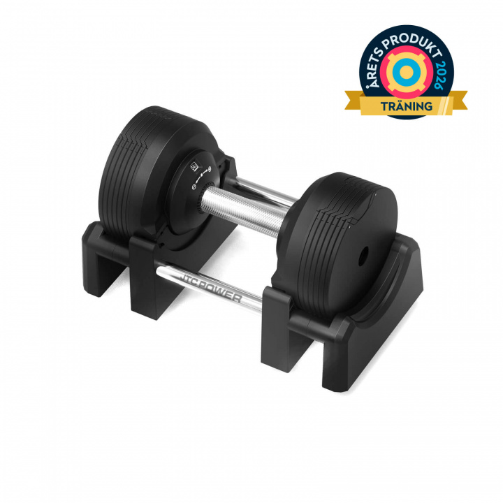 Kolla in Justerbar hantel PRO, 4-23.5 kg, JTC Power hos SportGymButiken.se