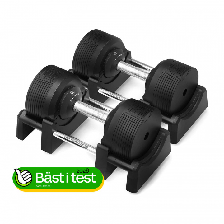 Kolla in Justerbara hantlar PRO *Bäst i test 2025*, 2 x 4-32.5 kg, JTC Power hos SportGymButiken.se