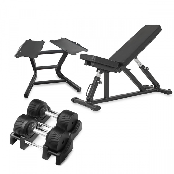 Hantelpaket 32,5 kg AB100, Hantlar, Ställ & Bänk i gruppen Styrka / Paket / Styrkepaket hos Sportgymbutiken.se (12-450-325-P2)