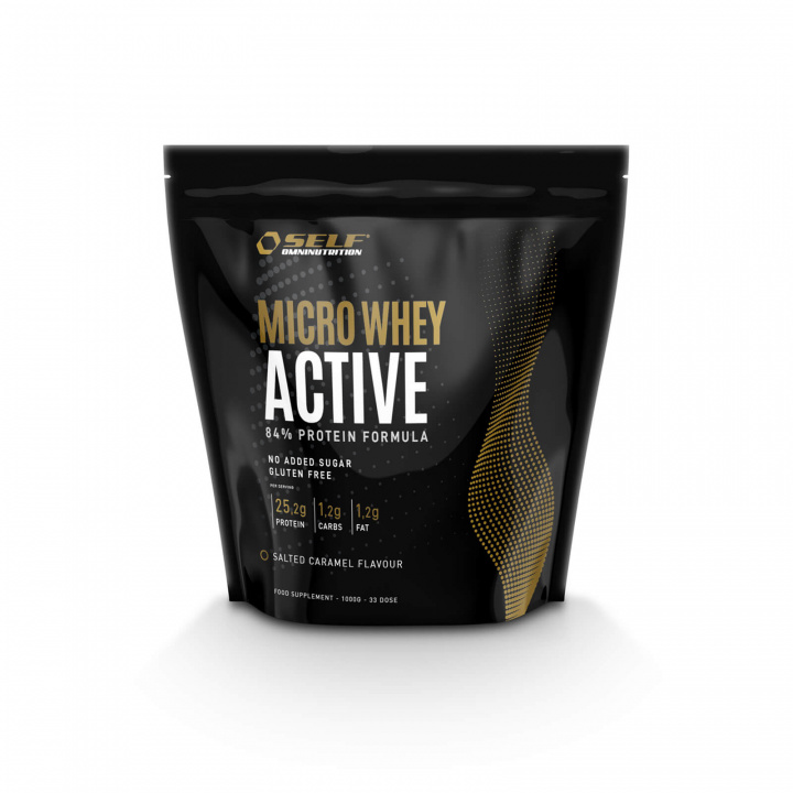 Kolla Micro Whey Active, 1 kg, Salted Caramel hos SportGymButiken.se