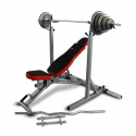 Bänk, Ställning, Skivstång & Hantelset 102 kg