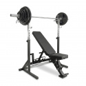 Bänk, Ställning & Tri-Grip Skivstångsset 87.5 kg