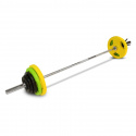 Olympiskt Skivstångsset, gummi 90 kg