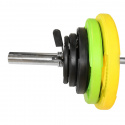 Olympiskt Skivstångsset, gummi 90 kg
