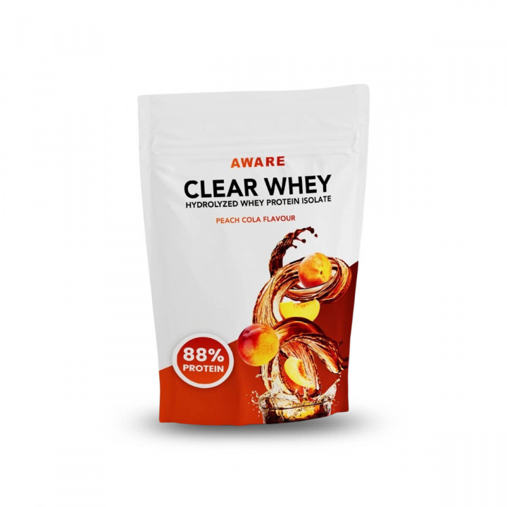 Kolla in Aware Clear Whey, 500 g, Peach Cola hos SportGymButiken.se