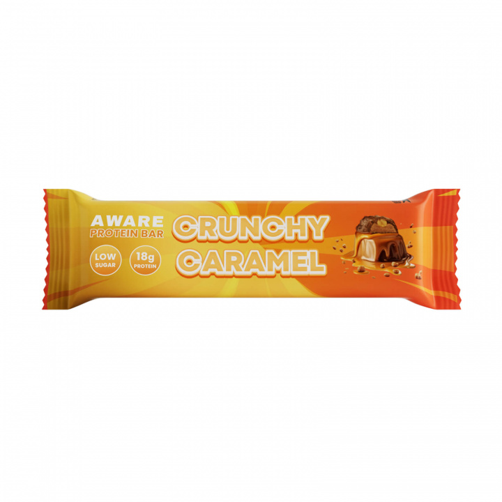 Kolla in AWARE Protein Bar, 55 g, Crunchy Caramel hos SportGymButiken.se