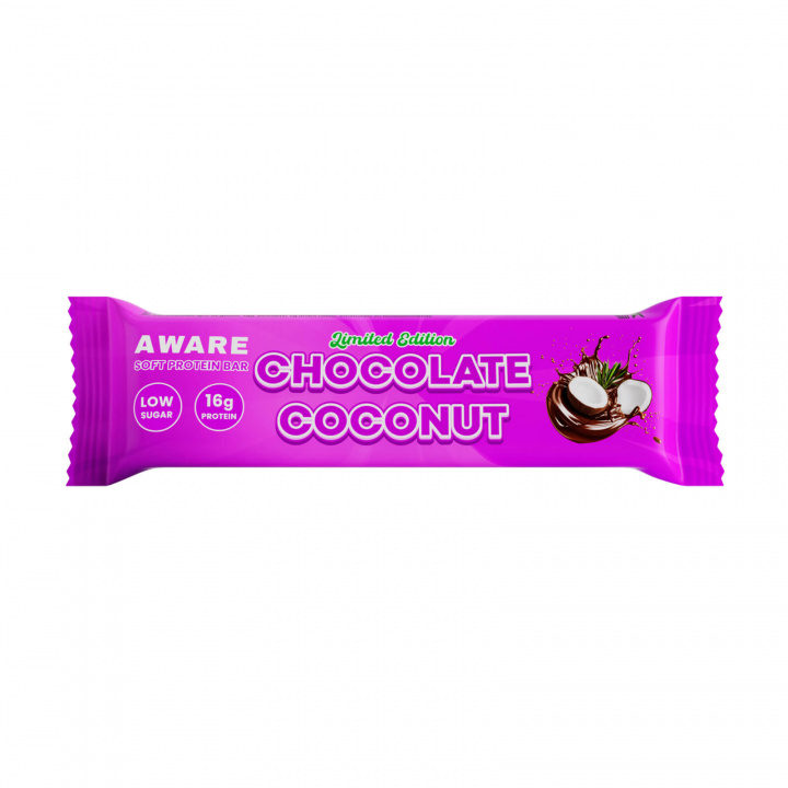 Kolla in AWARE Protein Bar, 55 g, Chocolate Coconut hos SportGymButiken.se