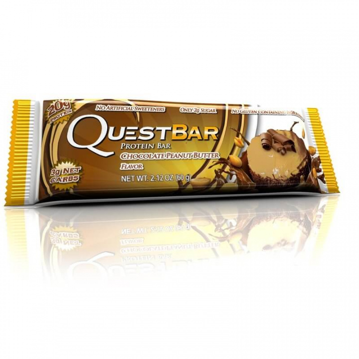 Kolla in Quest Bar, 60 g, Chocolate Peanut Butter hos SportGymButiken.se