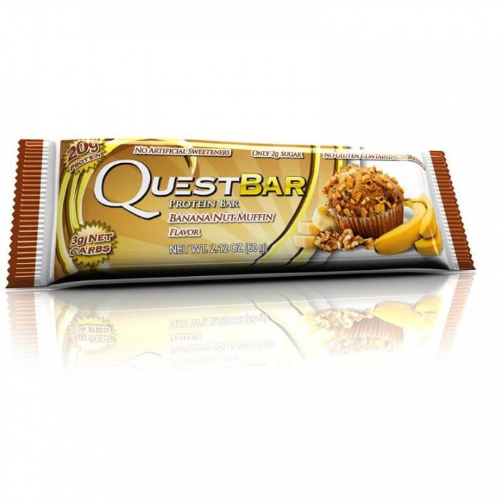 Kolla in Quest Bar, 60 g, Banana Nut Muffin hos SportGymButiken.se