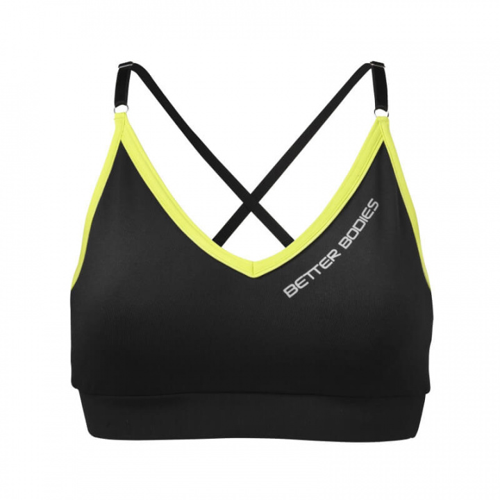 Kolla in Cherry Hill Short top, black/lime, Better Bodies hos SportGymButiken.se