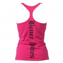 Printed T-back, hot pink, Better Bodies