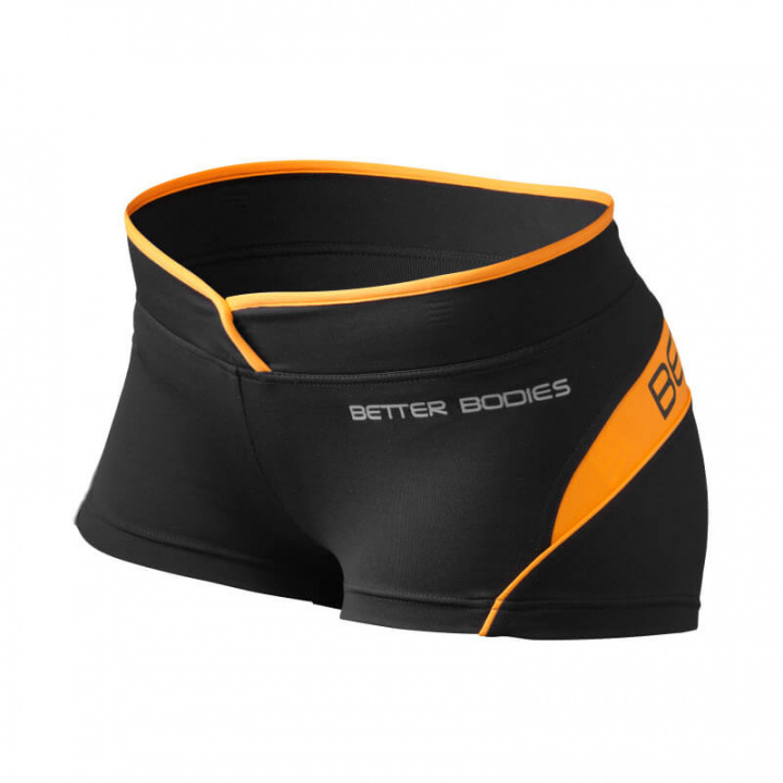 Kolla in Shaped Hotpant, black/orange, Better Bodies hos SportGymButiken.se