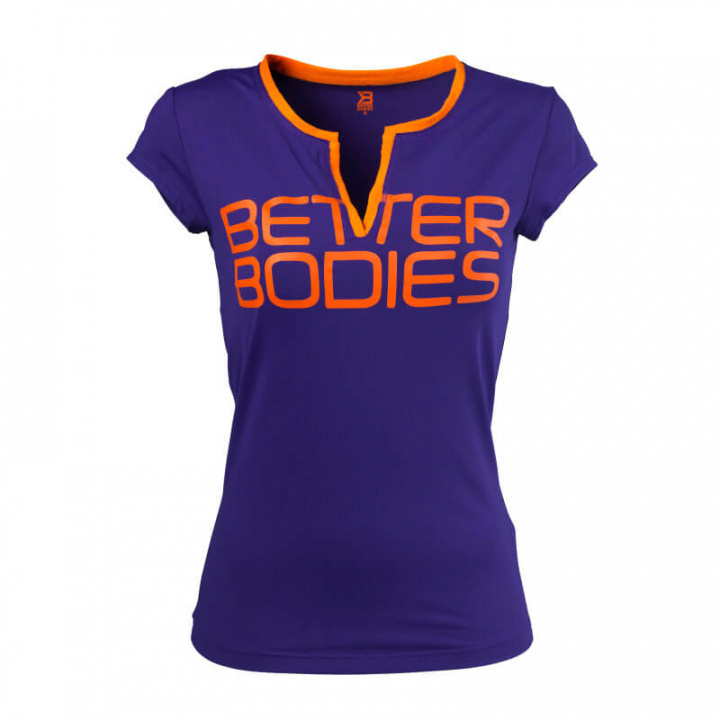 Kolla in Fitness V-Tee, athletic purple, Better Bodies hos SportGymButiken.se