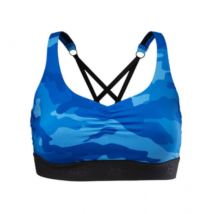 Kolla in Athlete Short Top, blue camo, Better Bodies hos SportGymButiken.se