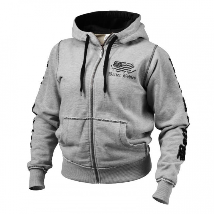 Kolla in Heavy Street Hoodie, grey melange, Better Bodies hos SportGymButiken.se