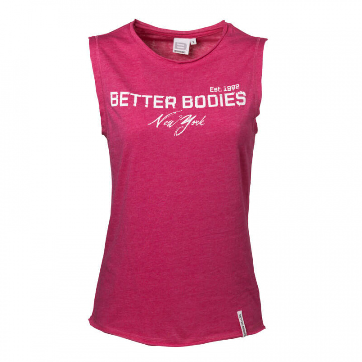 Kolla in N.Y Raw Tank, pink melange, Better Bodies hos SportGymButiken.se