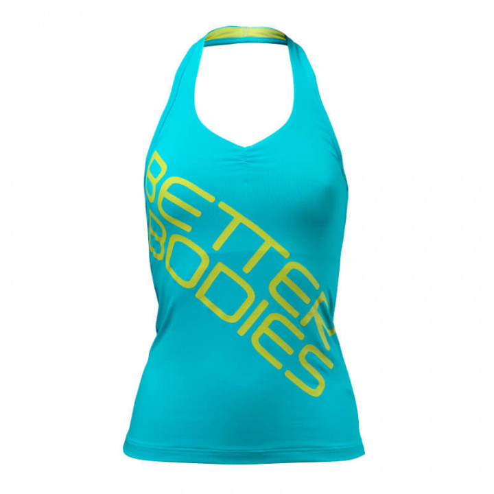 Kolla in Halterneck Tank Top, aqua blue, Better Bodies hos SportGymButiken.se