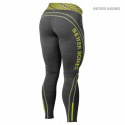 Shaped Logo Tights, antracite melange/lime, Better Bodies