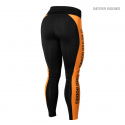 Side Panel Tights, black/orange, Better Bodies