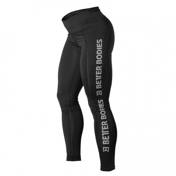 Kolla in Side Panel Tights, black/black, Better Bodies hos SportGymButiken.se